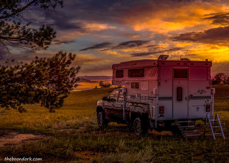 Colorado boondocking sunset Picture