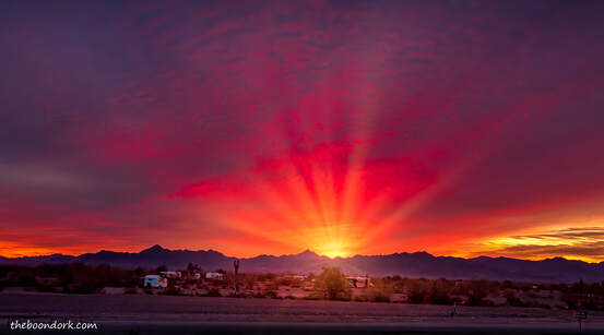sunrise Quartzsite Arizona Picture