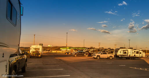 RVs in Walmart parking lot boondocking  Picture
