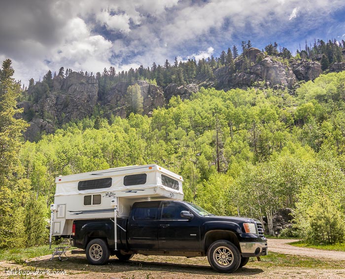 Boondocking in the national forest Colorado
